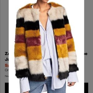 Zara faux fur coat
